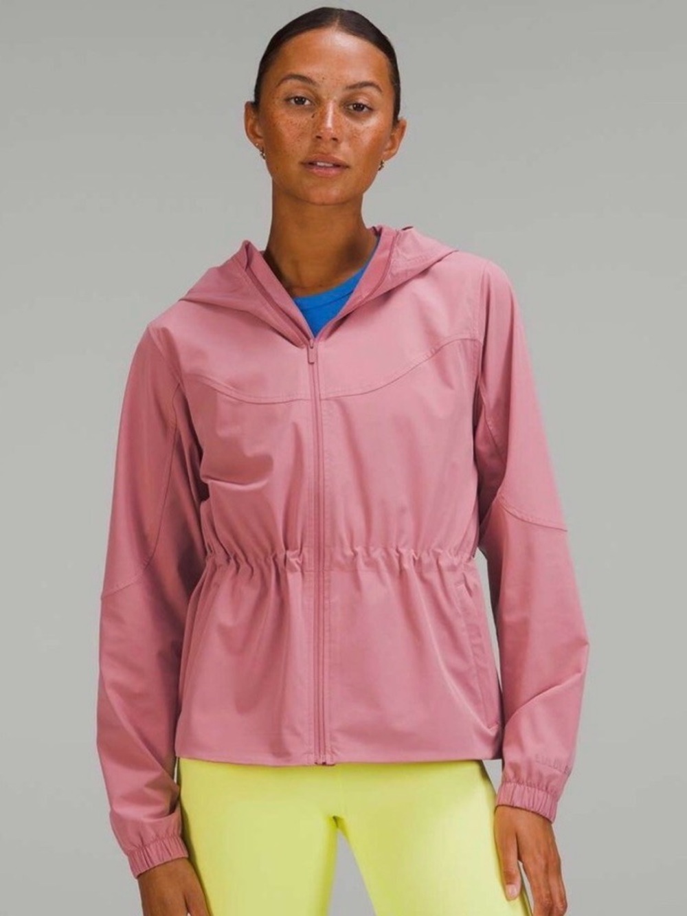 Lululemon Hooded Full Zip Jacket Dusty Rose Pink Size 12